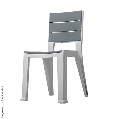 Silla Madeira 582-SIL sin brazos color silver