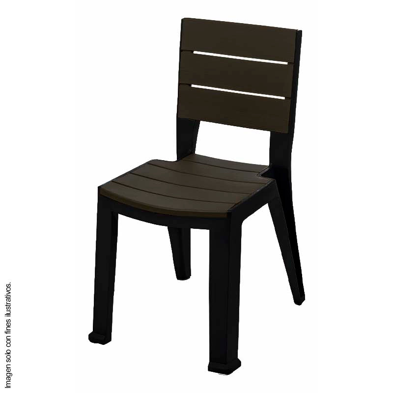 Silla Madeira 582-WEN sin brazos color wengue