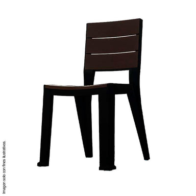 Silla Madeira 582-WEN sin brazos color wengue