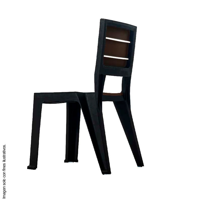 Silla Madeira 582-WEN sin brazos color wengue