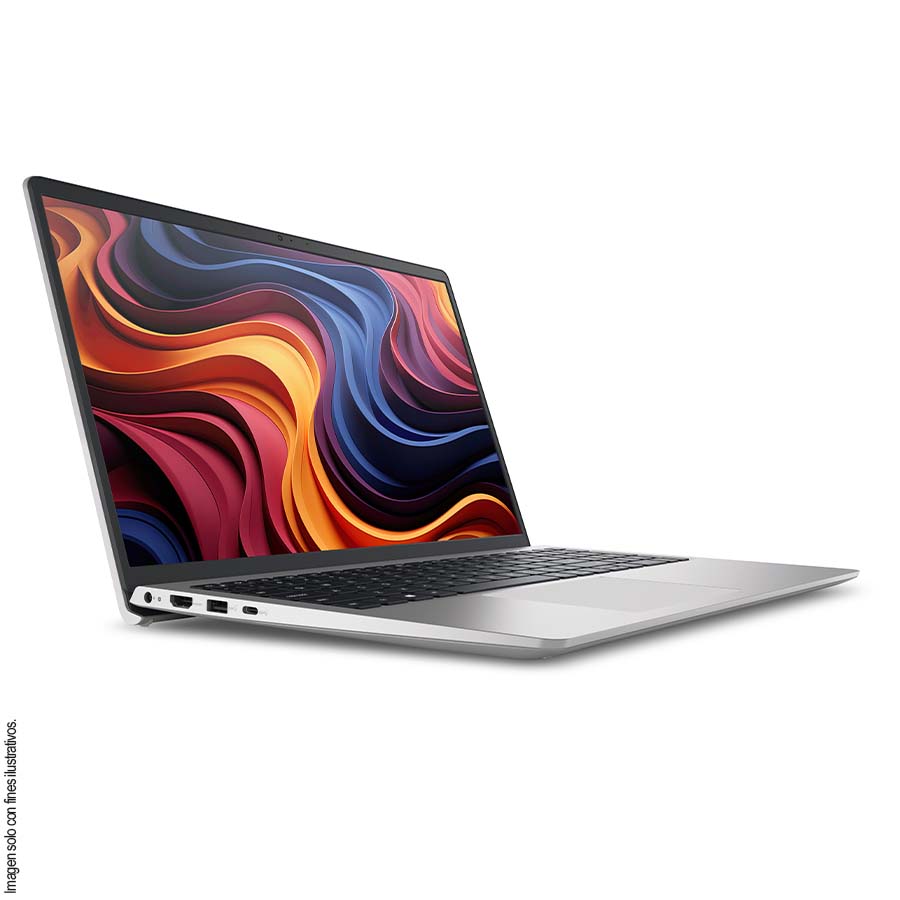 Laptop Dell DC15255 pantalla 15.6" color plata Ryzen 5 7520U 8GB 512GB Windows 11