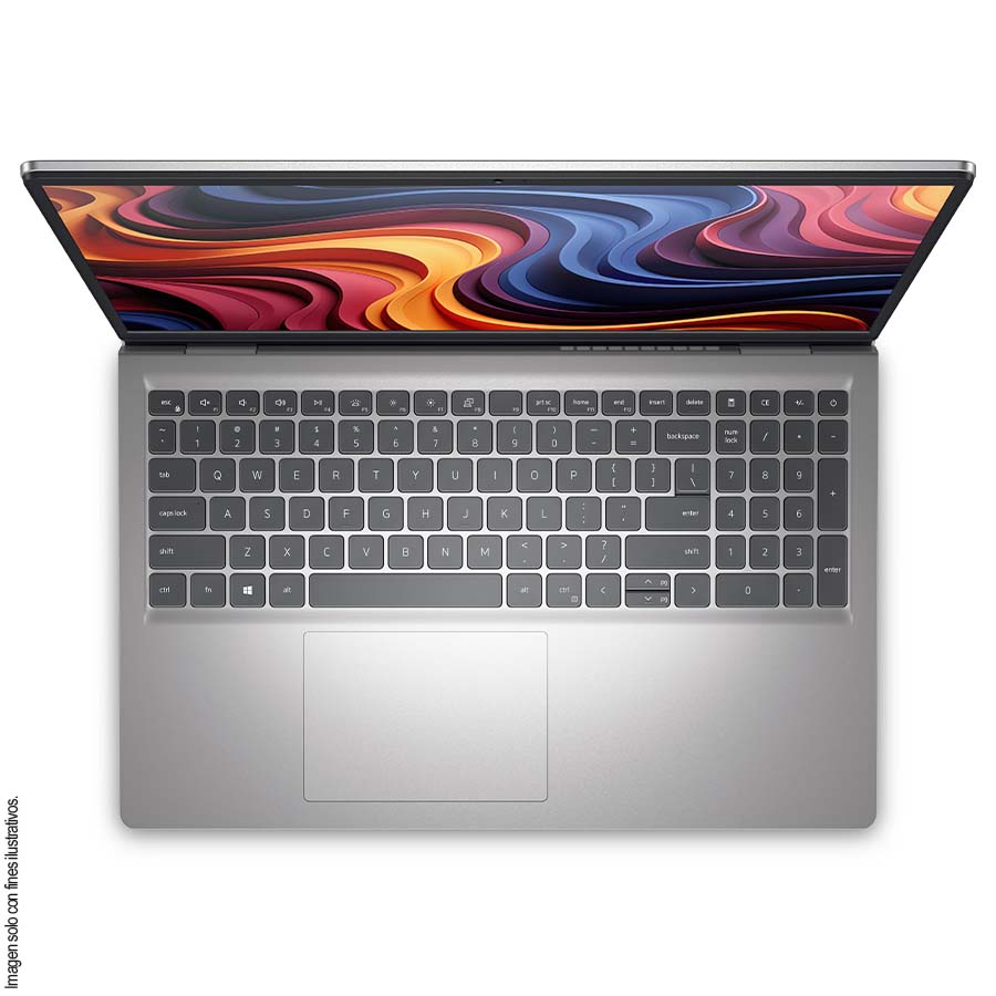 Laptop Dell DC15255 pantalla 15.6" color plata Ryzen 5 7520U 8GB 512GB Windows 11