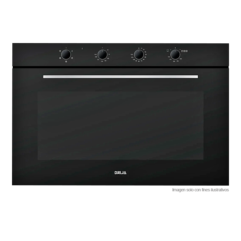 Horno empotrable 90 Gas Grill NORTEAMERICA 90 Drija,  Dual true convección, capacidad 135 litros