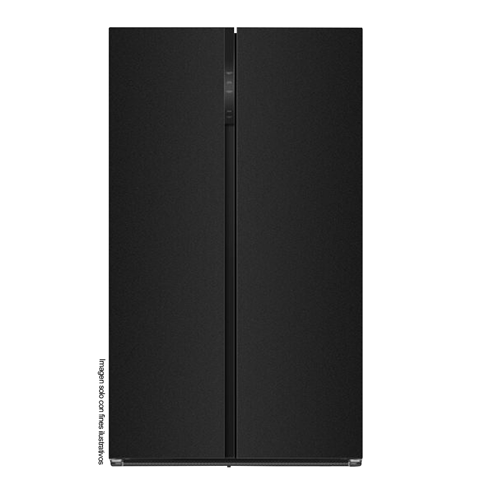 Refrigeradora y congelador Drija BLACK-23, 23pc Drija, puertas acabado vidrio templado | espejo negro