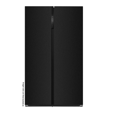 Refrigeradora y congelador Drija BLACK-23, 23pc Drija, puertas acabado vidrio templado | espejo negro