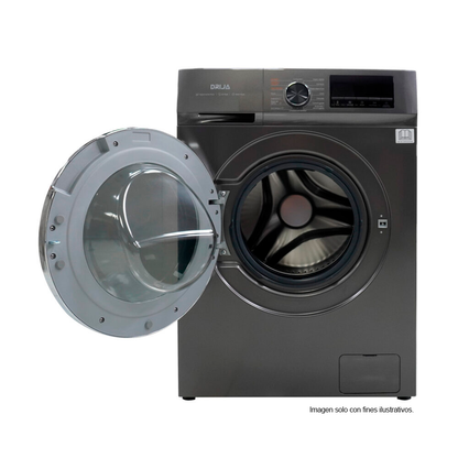 Lavadora - secadora 2 en 1, 16kg modelo LAVASCIUGA 1609  Drija, color gris oscuro, 16 programas.