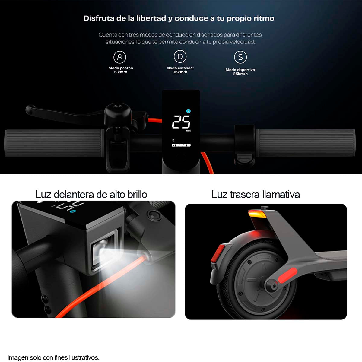 Scooter eléctrico Xiami 4 Elite Black (2da Generación) 5919759197.