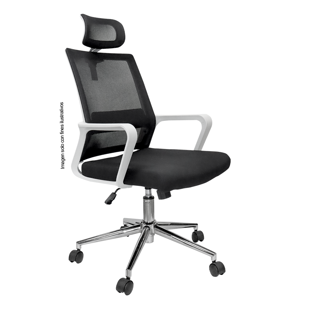 Silla de oficina 853-6552HN color tela negro
