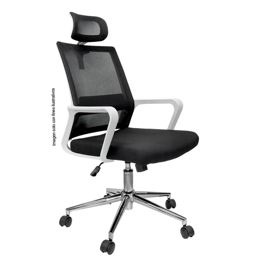 Silla de oficina 853-6552HN color tela negro