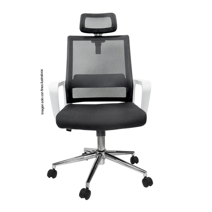 Silla de oficina 853-6552HN color tela negro