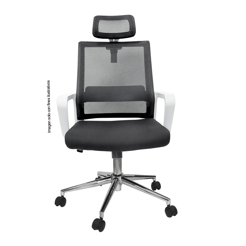 Silla de oficina 853-6552HN color tela negro