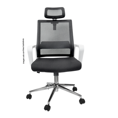 Silla de oficina 853-6552HN color tela negro