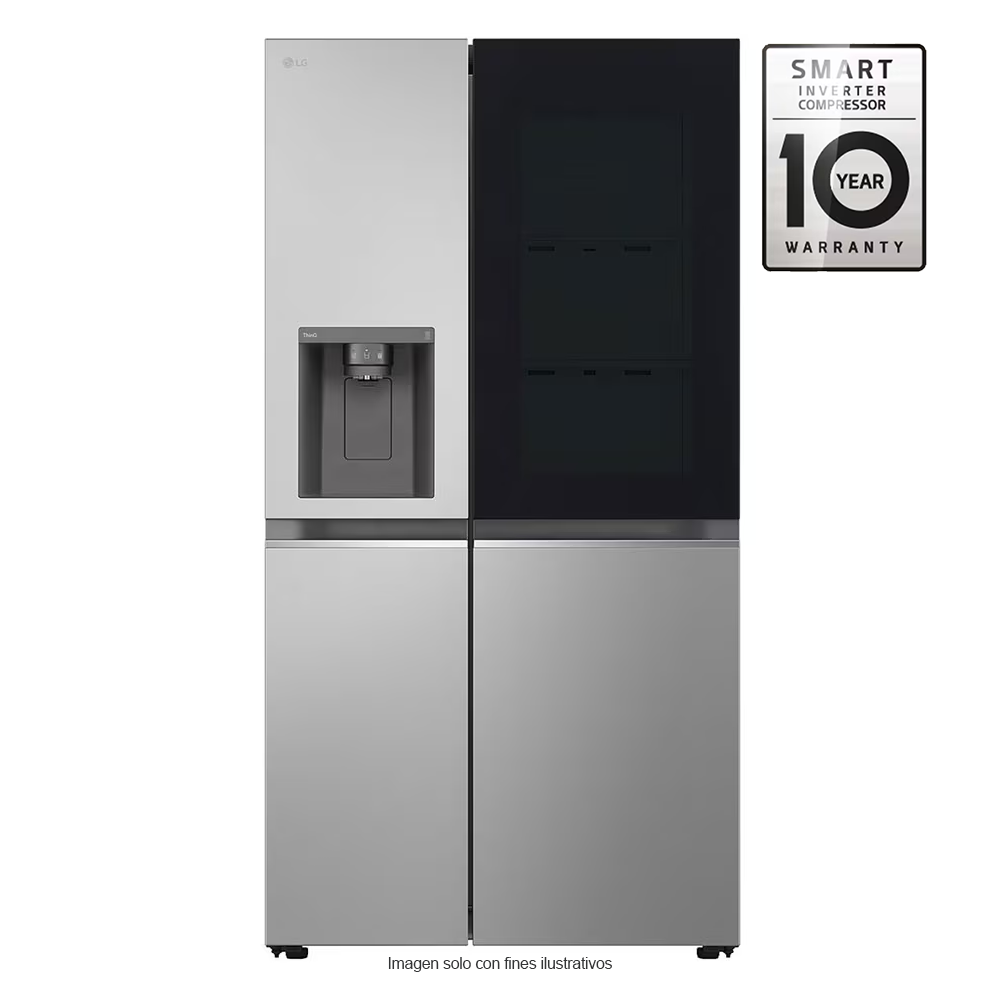 Refrigeradora Side By Side 22pc VS25GIMW LG | InstaView Door-in-Door | metal decorativo |  Door cooling | sistema ThinQ