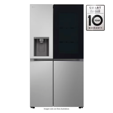 Refrigeradora Side By Side 22pc VS25GIMW LG | InstaView Door-in-Door | metal decorativo |  Door cooling | sistema ThinQ