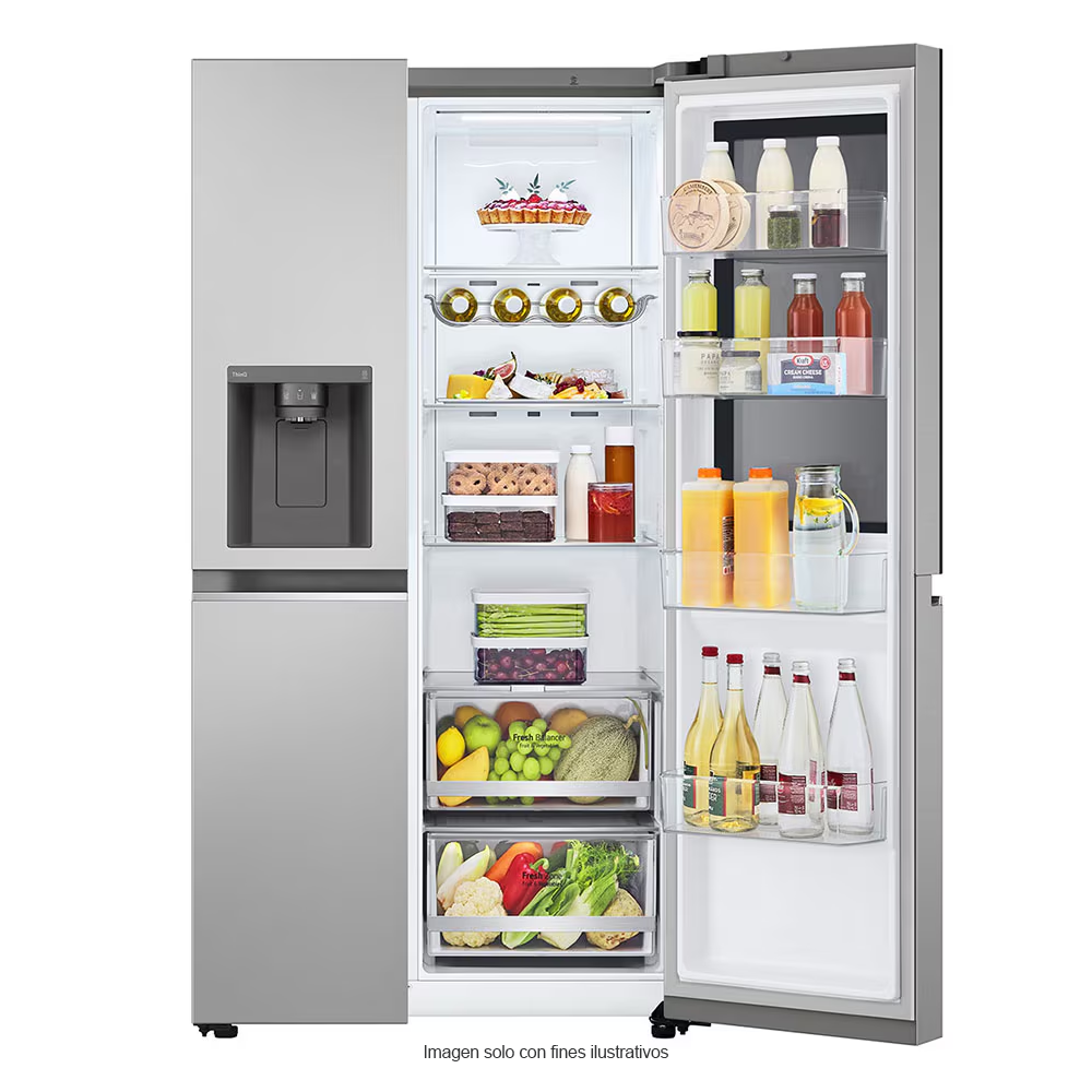 Refrigeradora Side By Side 22pc VS25GIMW LG | InstaView Door-in-Door | metal decorativo |  Door cooling | sistema ThinQ