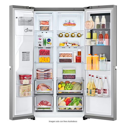 Refrigeradora Side By Side 22pc VS25GIMW LG | InstaView Door-in-Door | metal decorativo |  Door cooling | sistema ThinQ