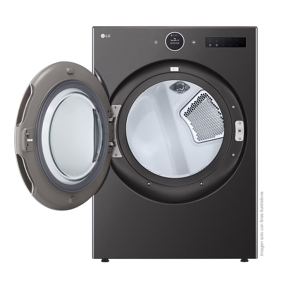 Secadora a gas 22kg DF74BFXS6B LG, Sistema TurboSteam, AI Sensor Dry, ThinQ.