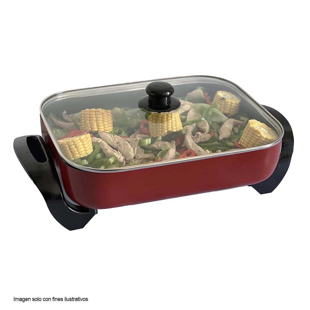 Sartén eléctrico SA-1551 Sankey revestimiento antiadherente, control ajustable de temperatura