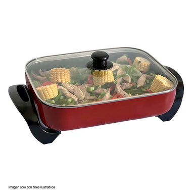 Sartén eléctrico SA-1551 Sankey revestimiento antiadherente, control ajustable de temperatura