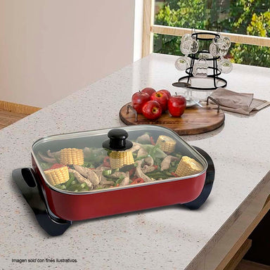 Sartén eléctrico SA-1551 Sankey revestimiento antiadherente, control ajustable de temperatura