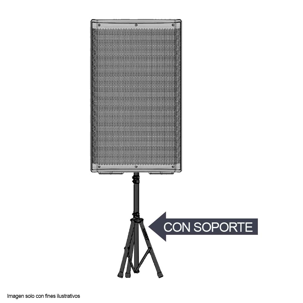 Bocina con amplificador PA15PRO502 Sankey 250W RMS.
