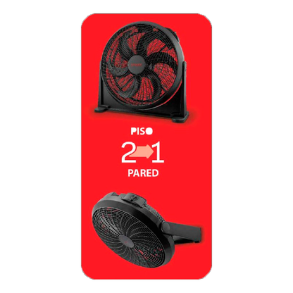 Abanico 2 en 1 FN-16B06B Sankey color negro 3 velocidades