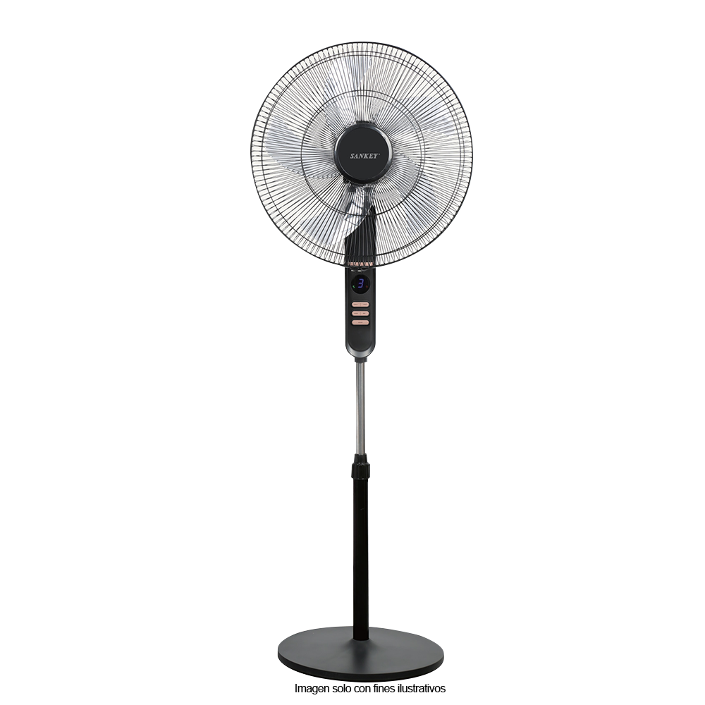 Abanico 18" pedestal FN18ST25RC  Sankey, 3velocidades 5 aspas
