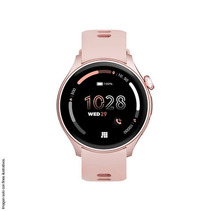 Smartwatch, 1.43”, CT-AURA2-5, Cubitt, Bluetooth 5.3 AMOLED con llamadas, rosado gold