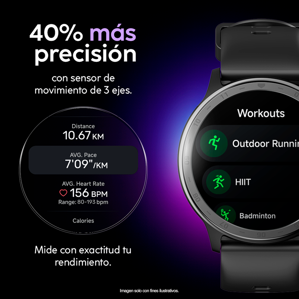 Smartwatch, AURA Gen2, CT-AURA2, Cubitt, color Wolf Gray