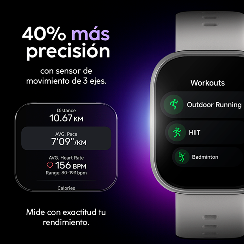 Smartwatch, 1.85”, VIVA Gen2, Cubitt, Bluetooth 3ATM, color lila