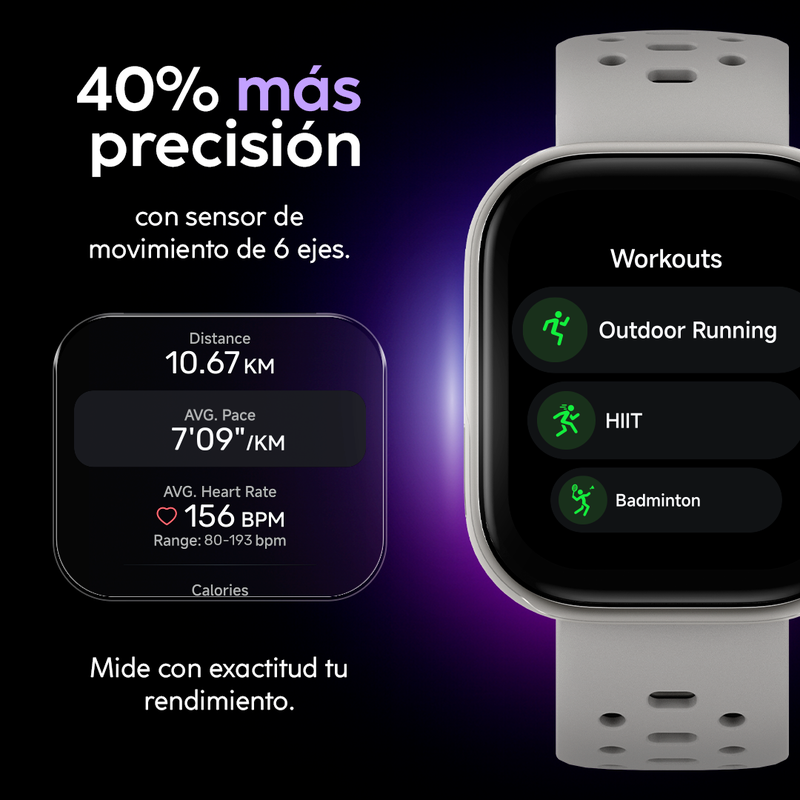 Reloj inteligente, 1.85”, VIVA Pro Gen2, Cubitt, GPS 5ATM Bluetooth, azul
