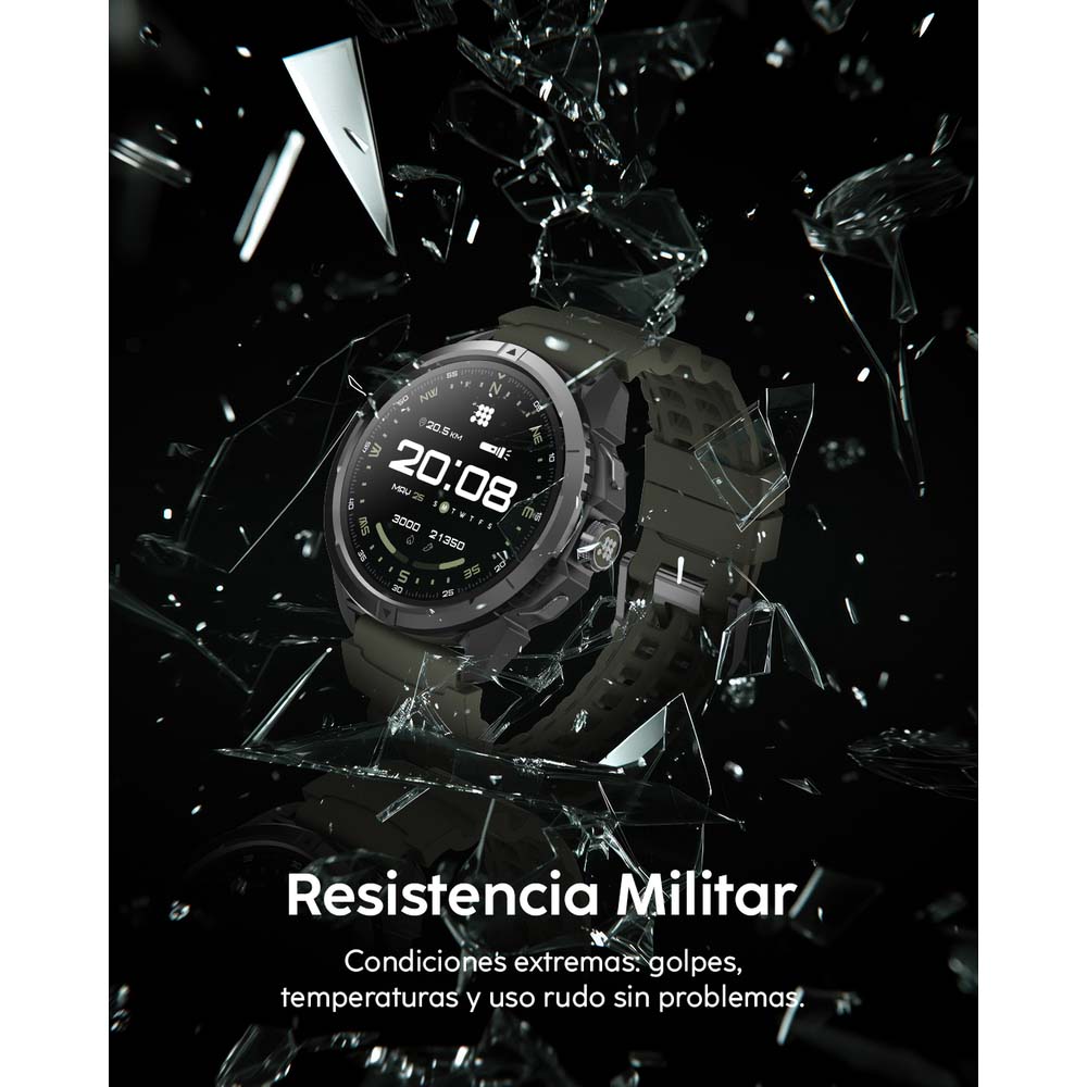Smartwatch, pantalla AMOLED de 1.48” CT-TERRA1 Cubitt color negro
