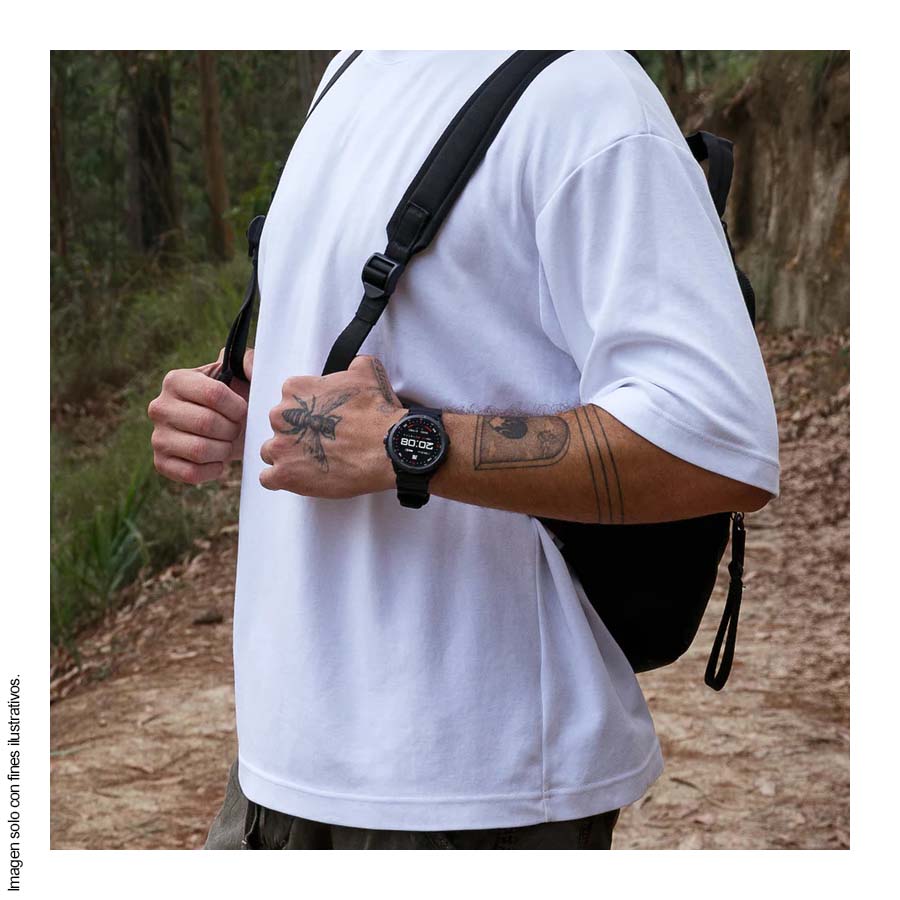 Reloj inteligente, pantalla AMOLED de 1.48” CT-TERRA1 Cubitt color negro