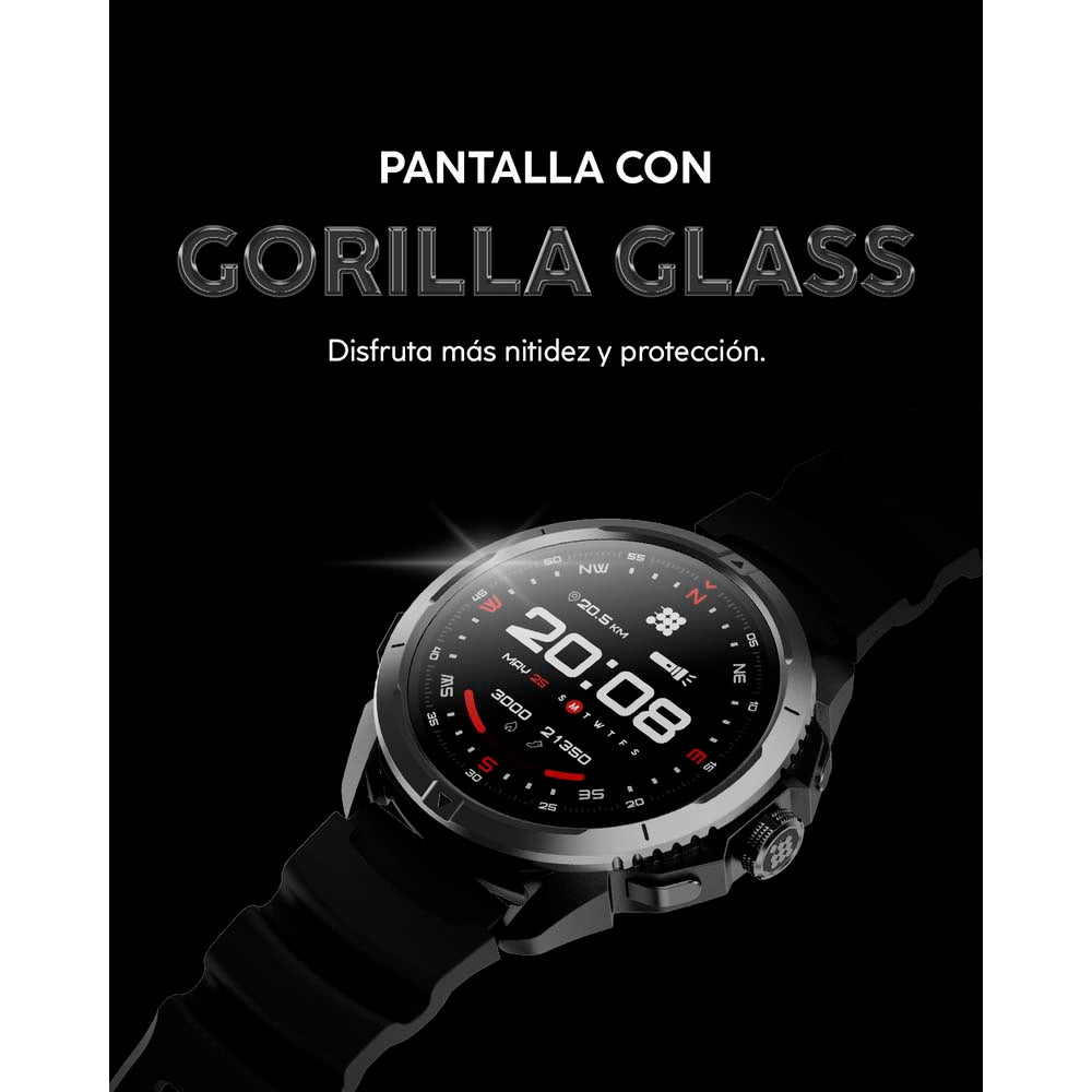 Smartwatch, pantalla AMOLED de 1.48” CT-TERRA1 Cubitt color negro