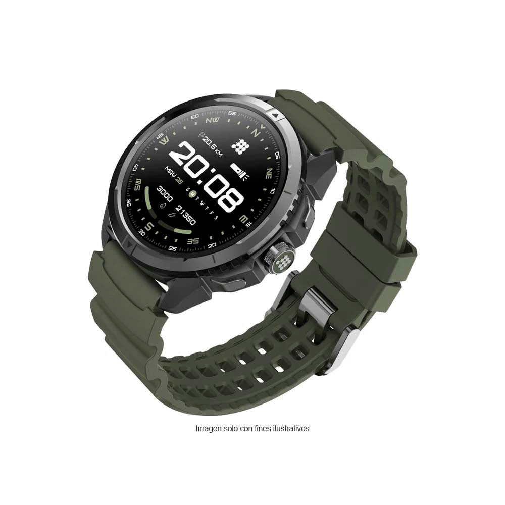 Smartwatch, pantalla AMOLED de 1.48” CT-TERRA3 Cubitt color verde militar