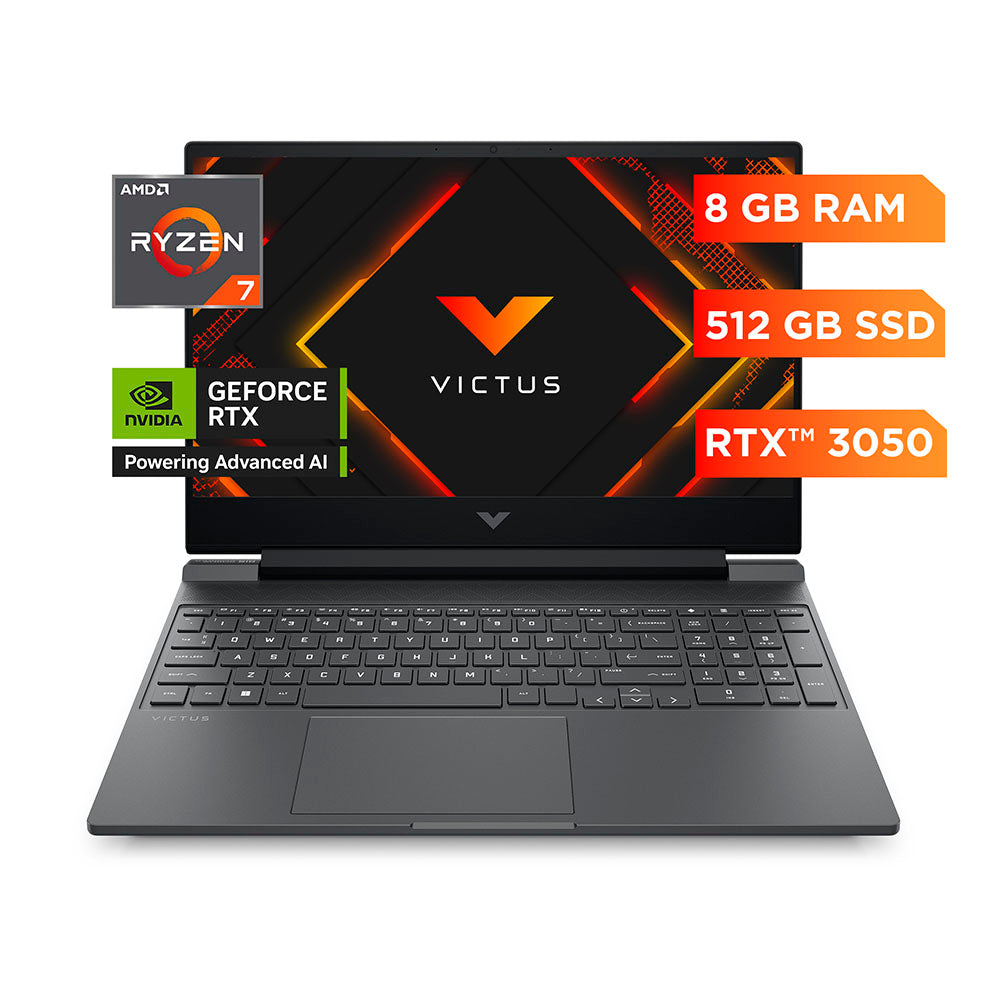 Laptop VICTUS 15-FB3018LA HP, AMD Ryzen 7 7445H 8G 512G + Control HYPER Serie Gladiate alámbrico