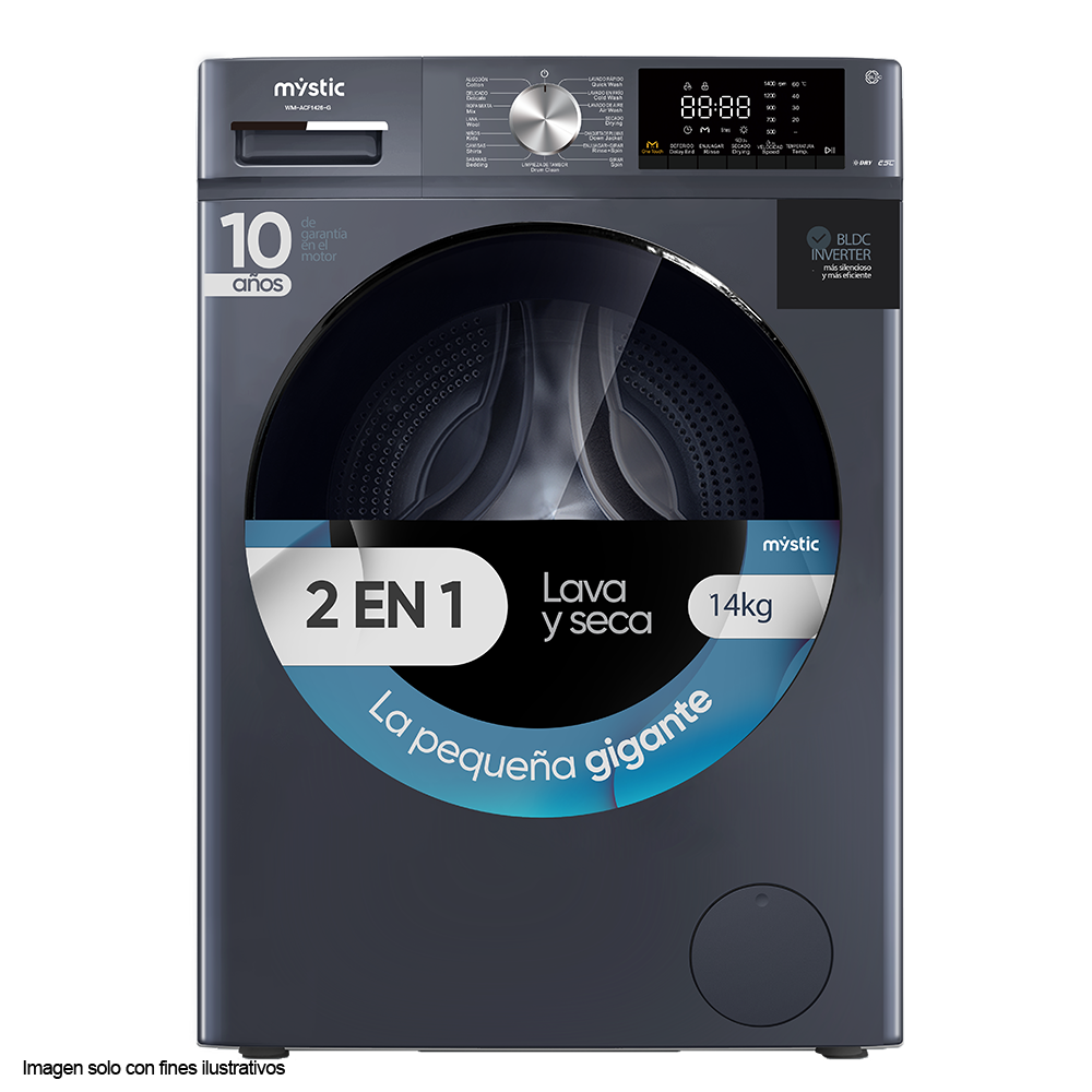 Lava y Seca automática 14kg WM-ACF1426-G Mystic Tecnología Inverter