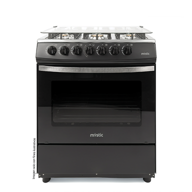 Estufa a gas 30" Agata Plus MY-ST6Q750-PHSC-B, Mystic, 6 quemadores