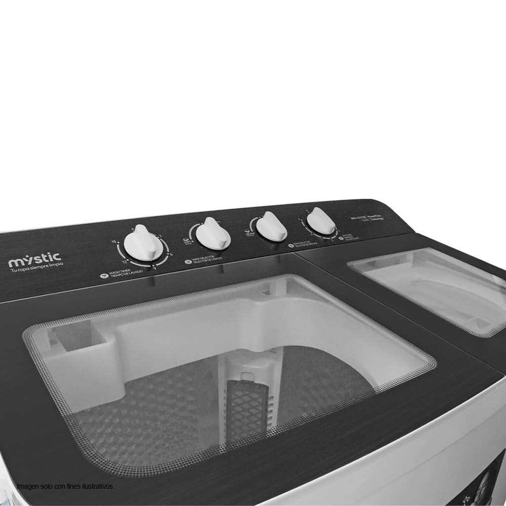 Lavadora 12kg semi automática WM-1217SS tambor de acero inoxidable 110V/60hz