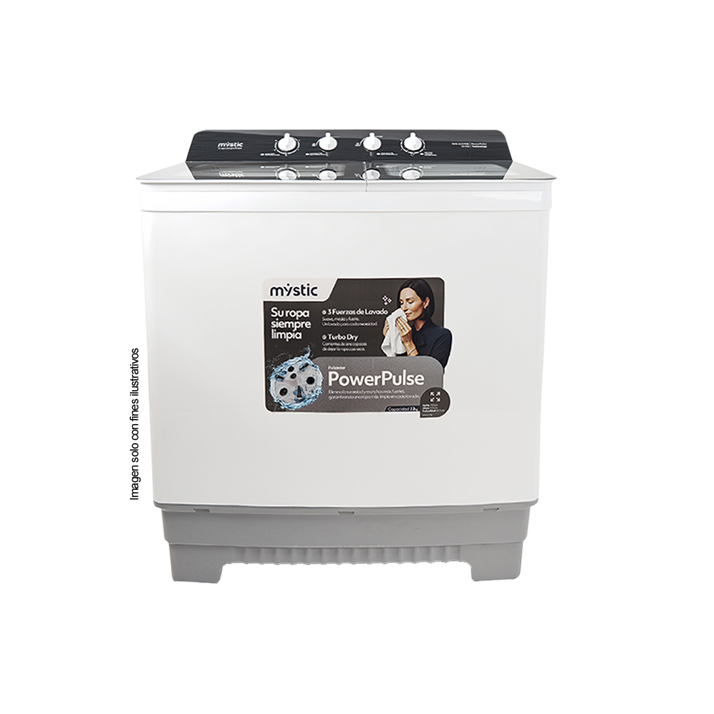 Lavadora Semi automática 18kg WM-1817SS, Mystic, tina acero inoxidable.