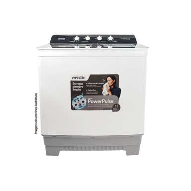 Lavadora semi automática 22kg WM-2217SS Mystic, tambor de acero inoxidable.