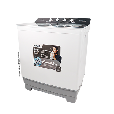 Lavadora semi automática 22kg WM-2217SS Mystic, tambor de acero inoxidable.