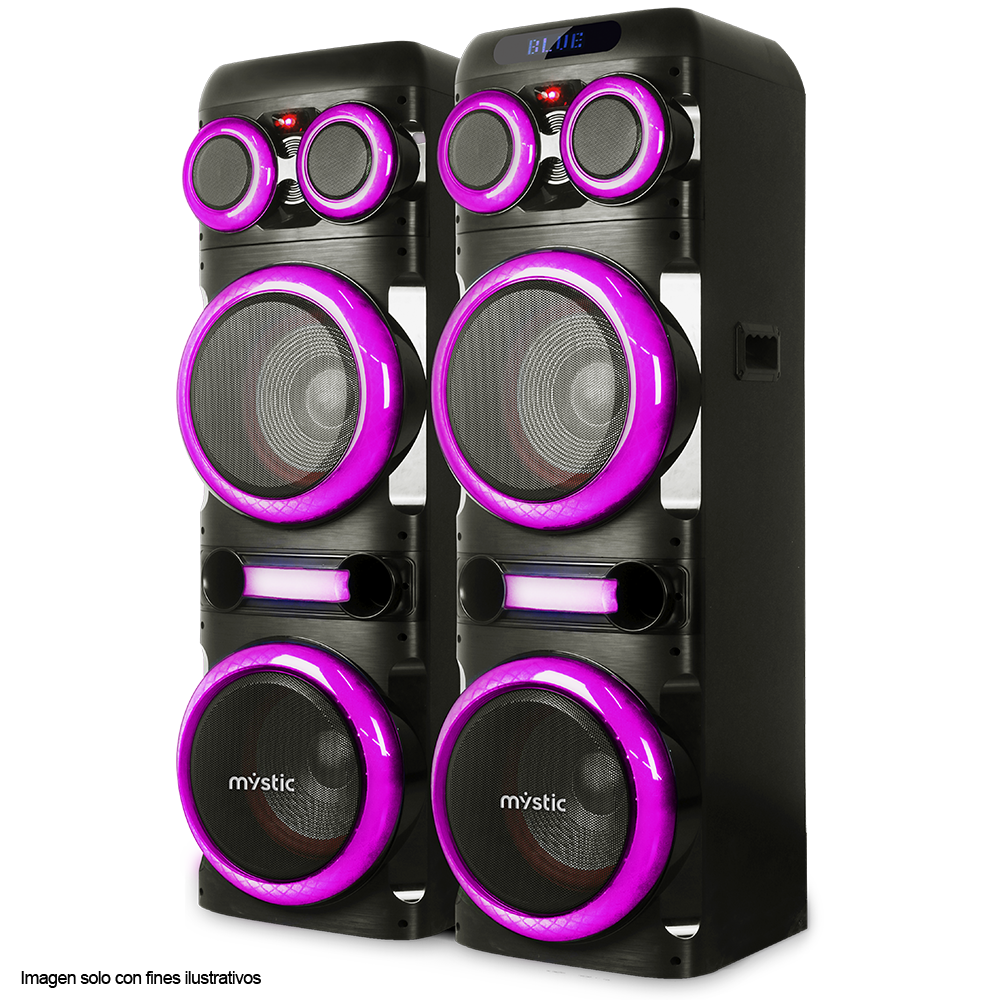 Parlantes MY-PS993U 120Wx2 RMS sistema de sonido Mystic