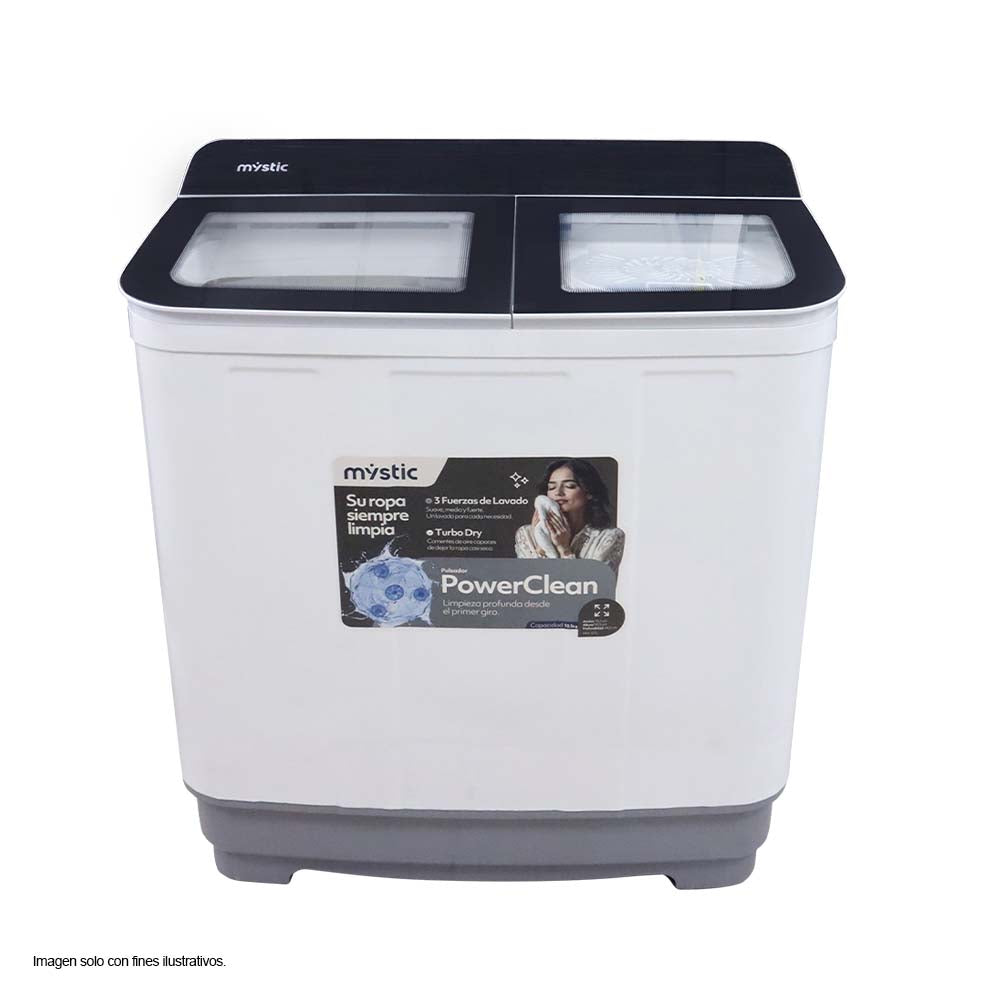 Lavadora semiautomática 10.5kg WM-1015 Mystic, con turbo Dry