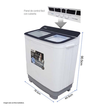Lavadora semiautomática 10.5kg WM-1015 Mystic, con turbo Dry, power clean