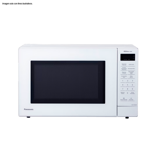 Microondas 1.2pc NN-ST65QWRPH color blanco, inverter, 19 menús automáticos Panasonic