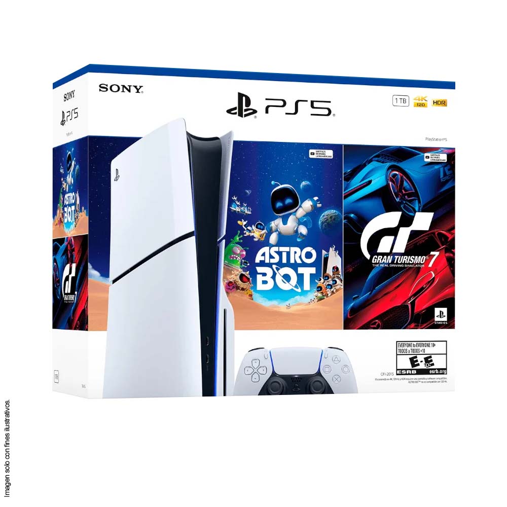 Consola SONY PlayStation5 Disco con ASTRO BOT y Gran Turismo 7
