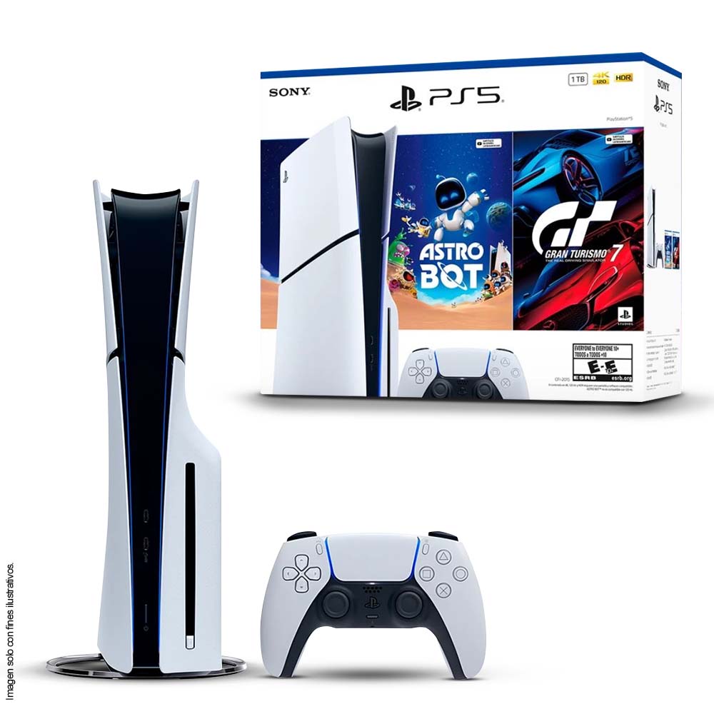 Consola SONY PlayStation5 Disco con ASTRO BOT y Gran Turismo 7