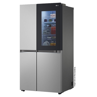 Refrigeradora Side By Side 24.5pc VS25VVNW, LG linear cooling, instaview silver