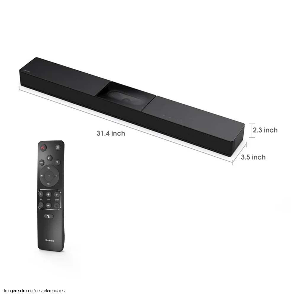 Barra de sonido A620 240W, 2.1CH. Diseño todo en uno Hisense